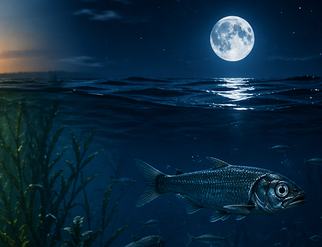 Tag und Nacht unter Wasser – Karpfen im Morgenlicht, zweiter Fisch bei Mondschein
